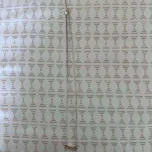 Silver Bar Pendant Necklace